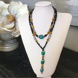 Two in One Detachable Turquoise Necklace
